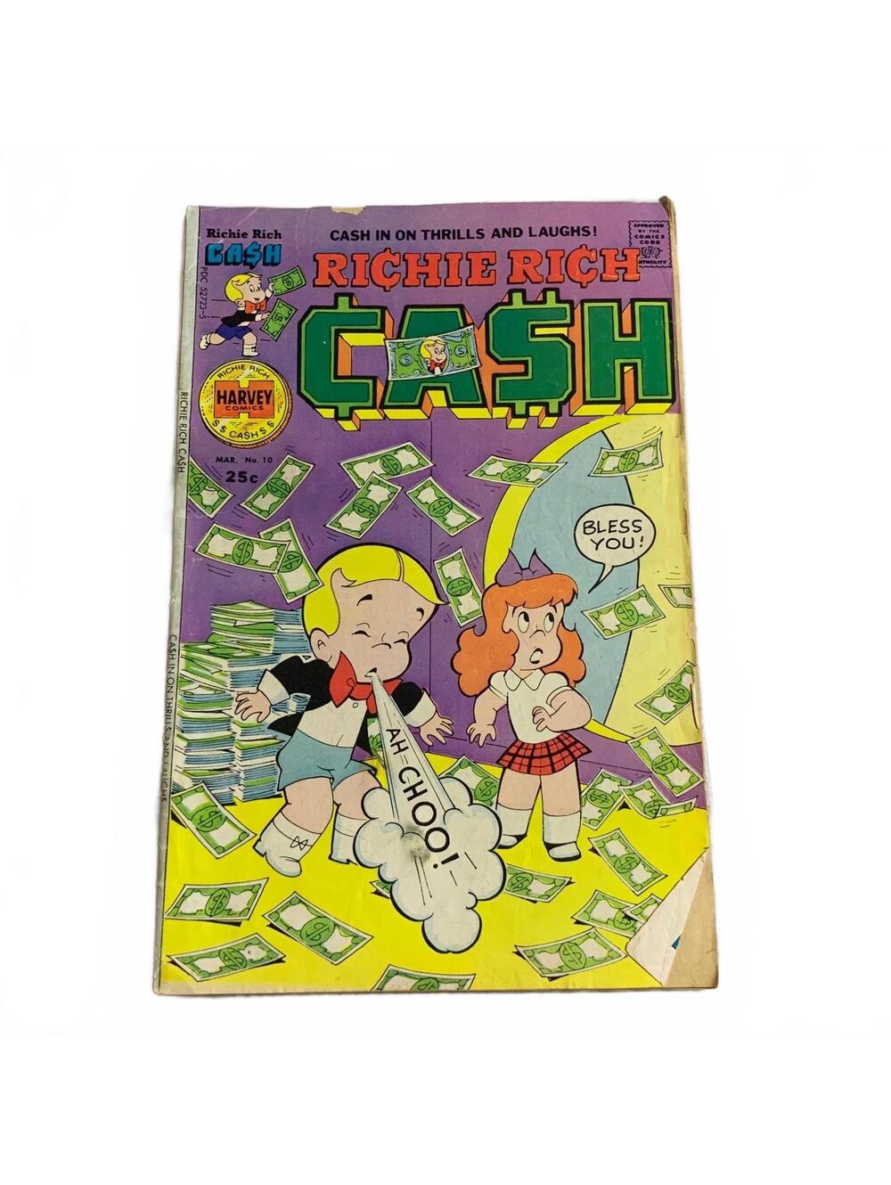 Richie Rich Cash #10 Harvey Comics Bronze Age Humor Comic Book 1976